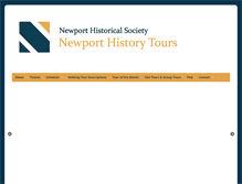 Tablet Screenshot of newporthistorytours.org